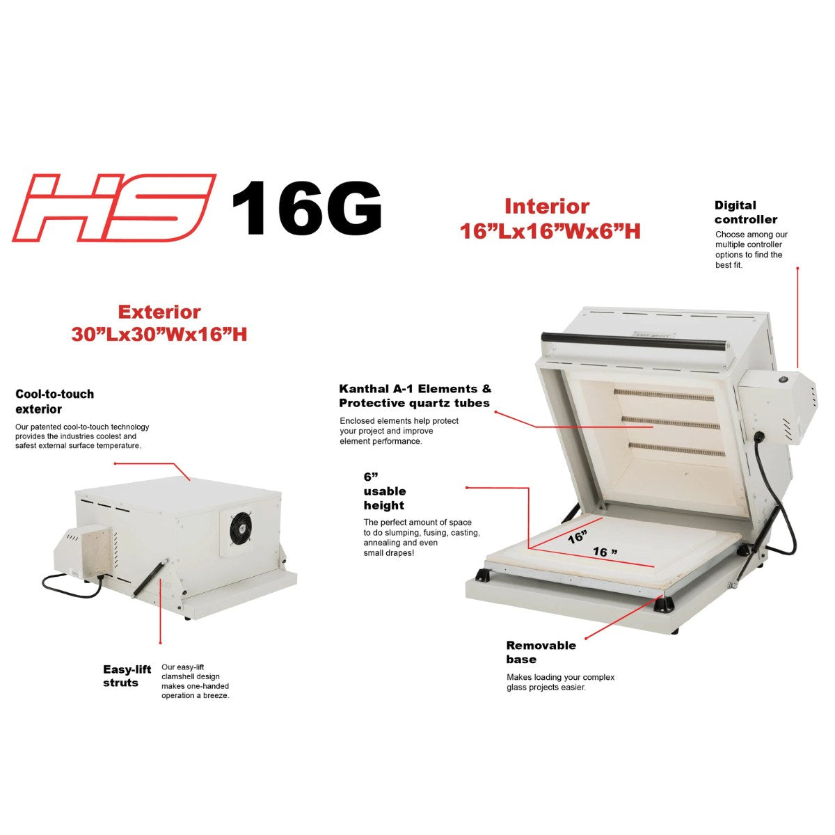 Hot Shot 16G Glass Kiln